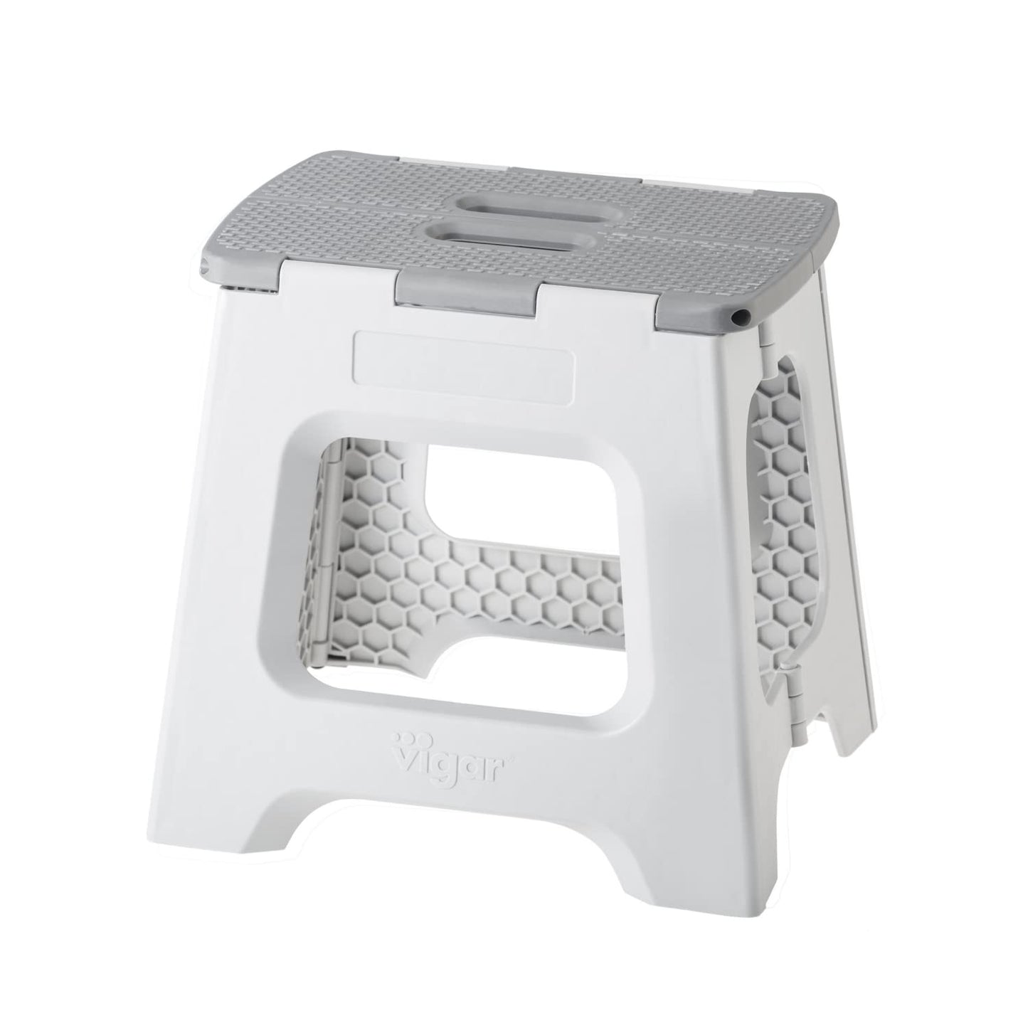 Taburete Plegable - Modelo Compact - 32 cm de Altura - con 80% Plástico Reciclado - Cocina, Baño y Camping - Escalón Peldaño
