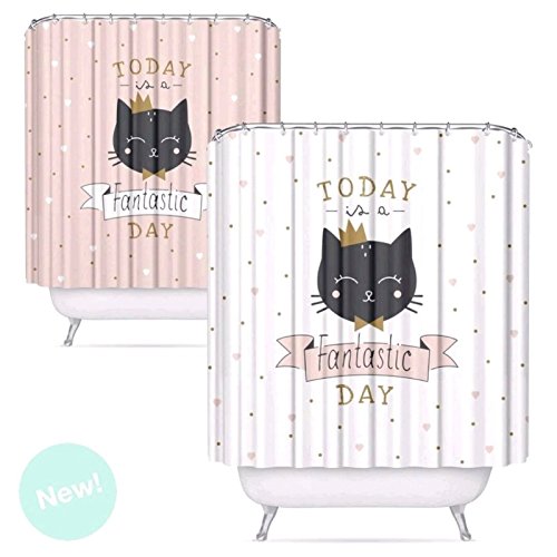 Cortina baño peva Cats 180 x200 cm