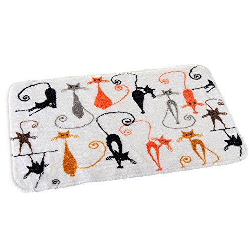 ALFOMBRA BAÑO"CATS" ACRÍLICO 45 X 70 CM