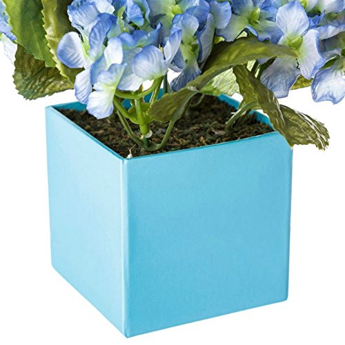 Pack 3 hortensia artificial maceta de papel.