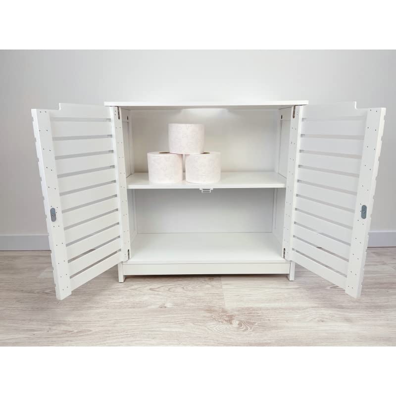 Mueble Bajo Lavabo de Blanco Armario Mueble Baño Bajo Lavabo Minimalista (Minimalista)