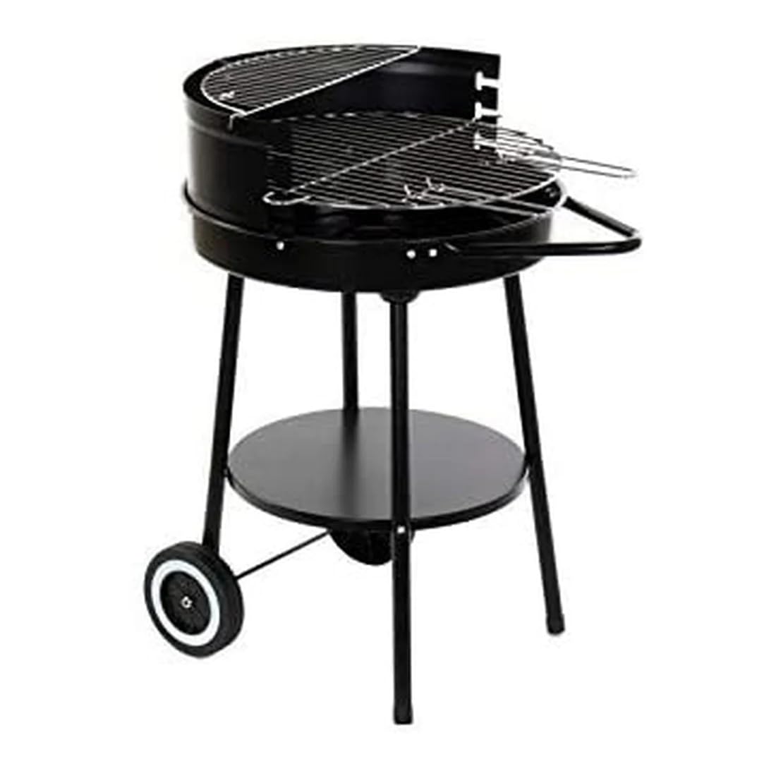 Barbacoa Metal con Ruedas 59x49x82 cm