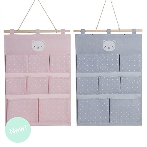 Organizador Colgante 8 Bolsillos Ositos
