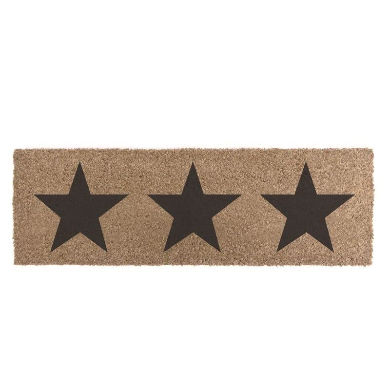 Felpudo de Fibra de Coco 75x25cm Antideslizantes - Alfombras Originales para la Entrada a Casa, Pasillos, Puertas de Exterior