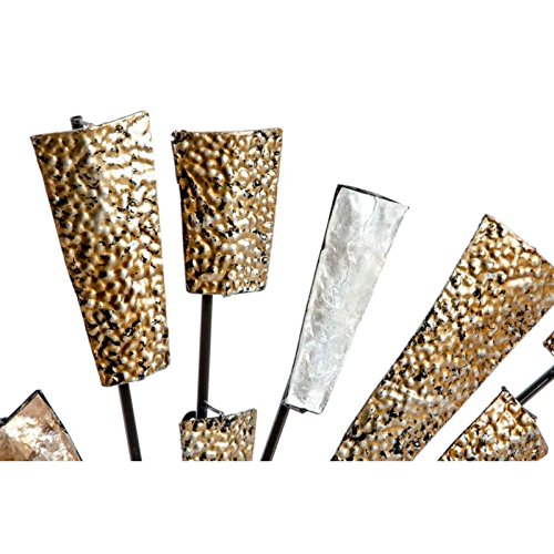 DECORACION PARED METAL ESPEJO 80X5X3