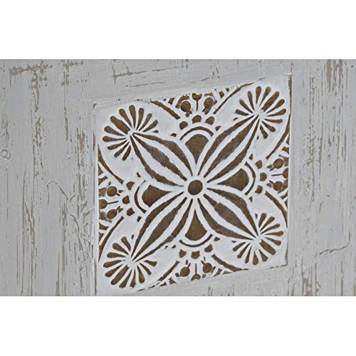 Set 2 Cuadro Lienzo Pino azulejo Relieve Surtido 30x90 cm