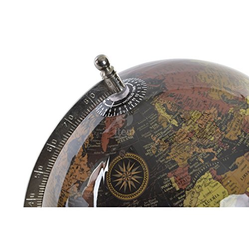 Bola del Mundo,Terraqueo Gris 20 cm