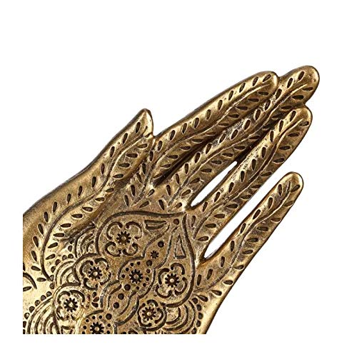 Bandeja Mano Oro poliresina de Decoracion