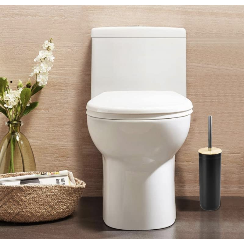 Set Accesorios Baño de Bambú Negro Estilo Factory