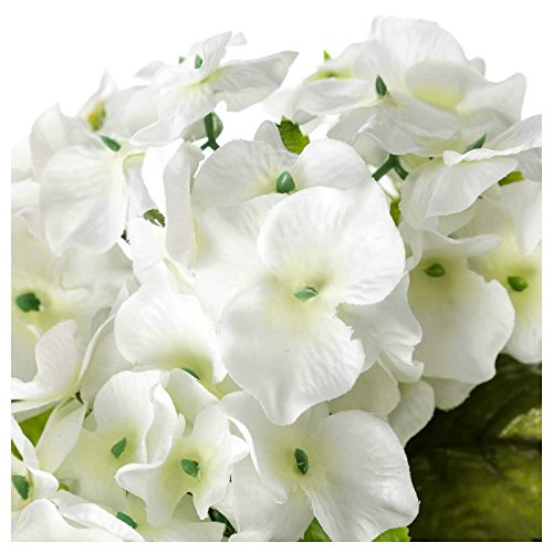 Pack 3 hortensia artificial maceta de porcelana .