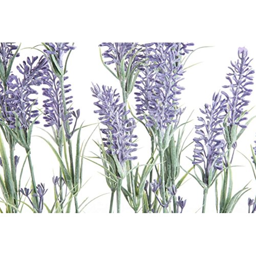 Maceta lavanta Artificial PVC en Maceta de Madera 49 cm.