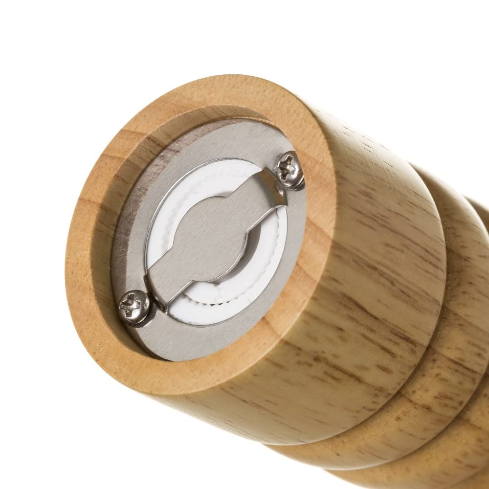 Molinillo de madera para especias marrón clásico de cocina Basic