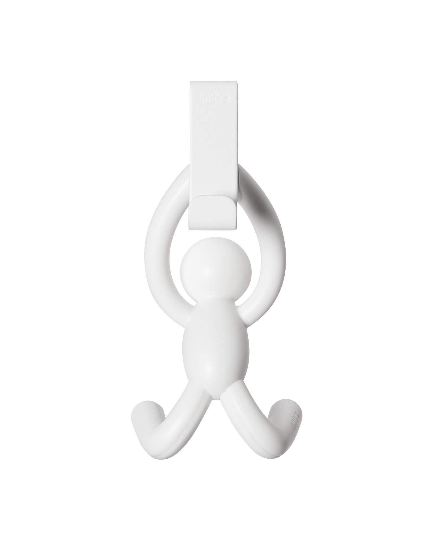 Perchero Buddy Door 1004260-660 con doble gancho, plástico, blanco, 21,6 x 30,5 x 10,8 cm