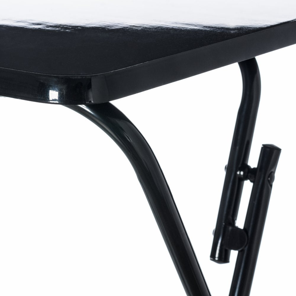 Mesa Plegable clásica de Madera para terraza Basic (Negro)