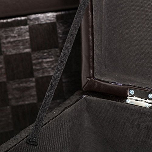 Puffs baúl Modernos Marron de Madera para Dormitorio