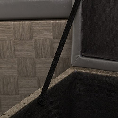 Puffs baúl Modernos Gris de Madera para Dormitorio Fantasy