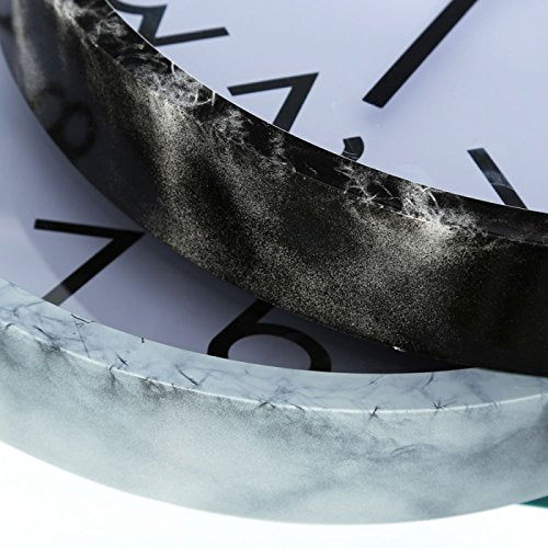 Reloj de pared minimalista plateado de plástico para cocina Fantasy