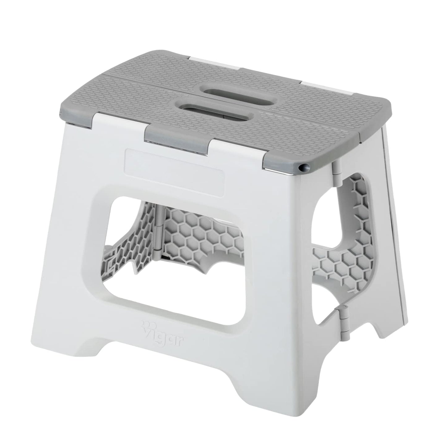 Taburete Plegable - Modelo Compact - 27 cm de Altura - con 80% Plástico Reciclado - Cocina, Baño y Camping - Escalón Peldaño