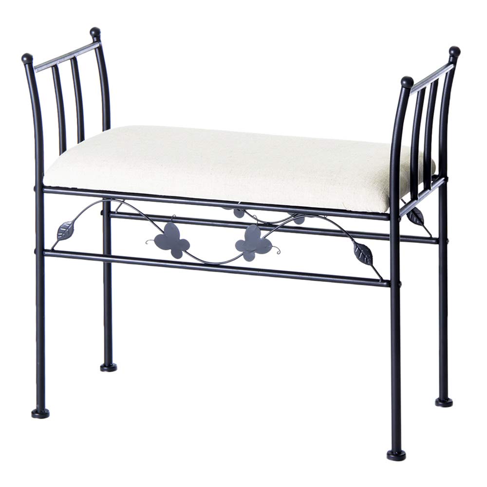 Banqueta pie de Cama de Metal de 64x68x30 cm