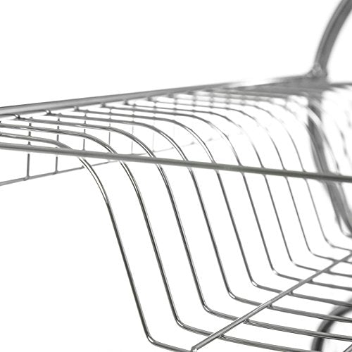 Escurreplatos metalico 2 Pisos con Bandeja Moderno para Cocina Basic - Blanco