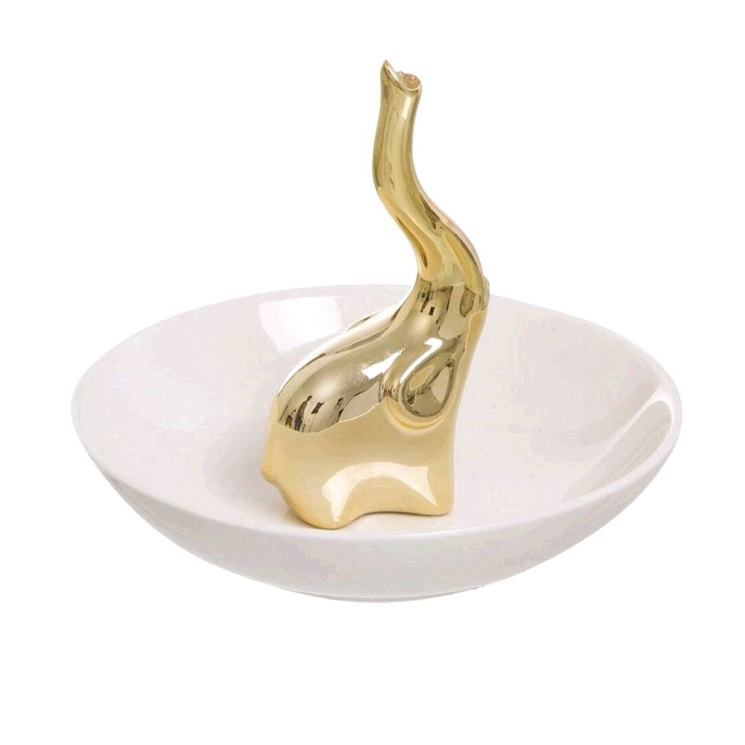 Anillero Elefante Oro