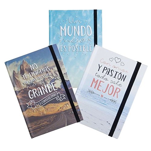 Libreta moleskin frases original 3m - 13x19cm Pack 3 ud.