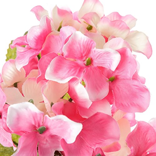 Pack 3 Hortensia Artificial Maceta de plástico.