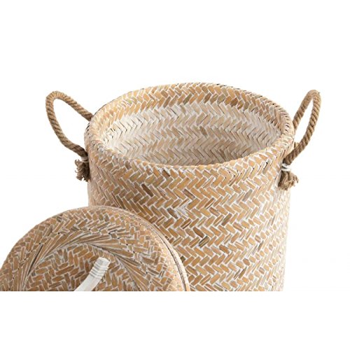 Set 2 cesta multiusos de bambu para dormitorio o baño