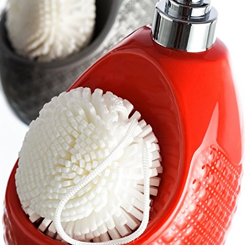 DISPENSADOR JABON CON ESTROPAJO CLASICO