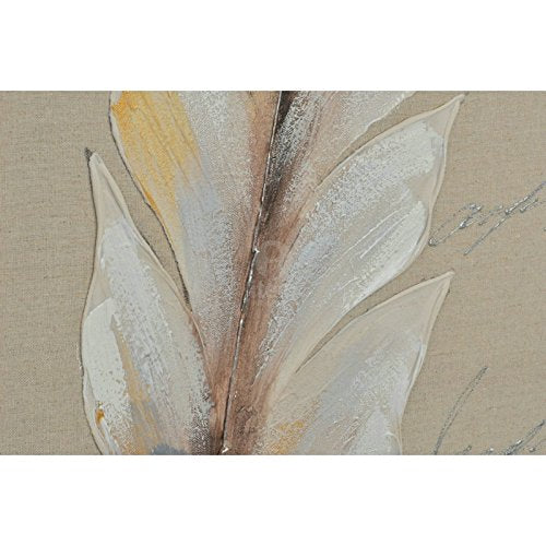 Set 2 cuadro lienzo pluma 120x40 cm