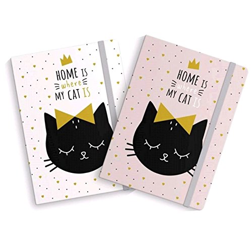 Libreta moleskin cat lover 13x19 Pack 2 ud.