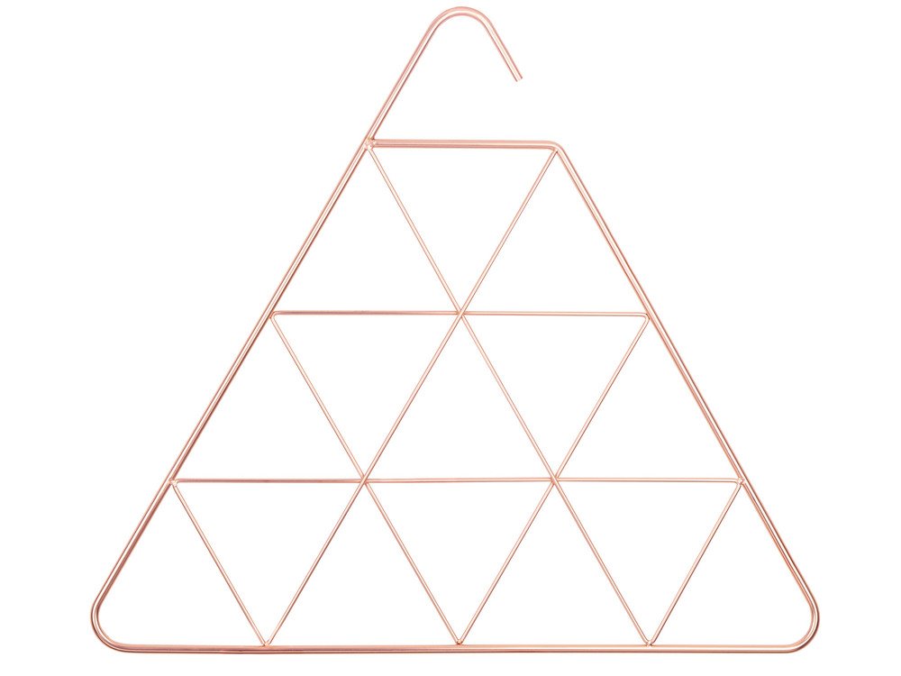 Percha Triangular Metal Color Cobre para Accesorios 45.7 x 40.3 x 0.6 cm Pendant