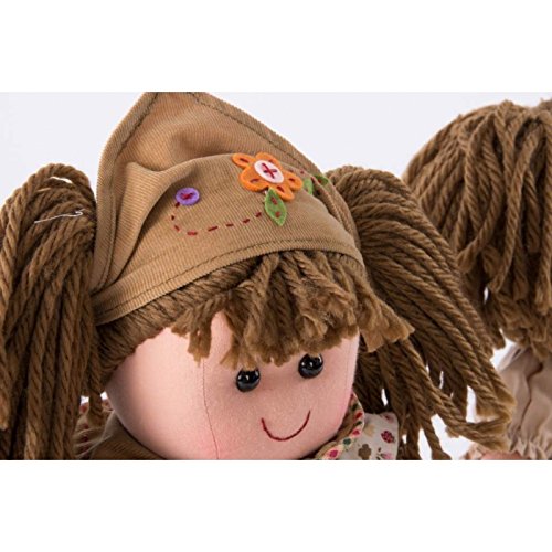 Muñeca Tela Marron 37 cm