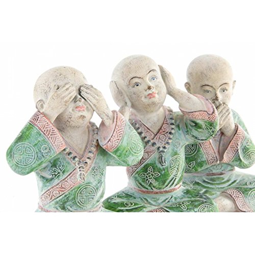 Figuras Monje de Resina Envejecido decape