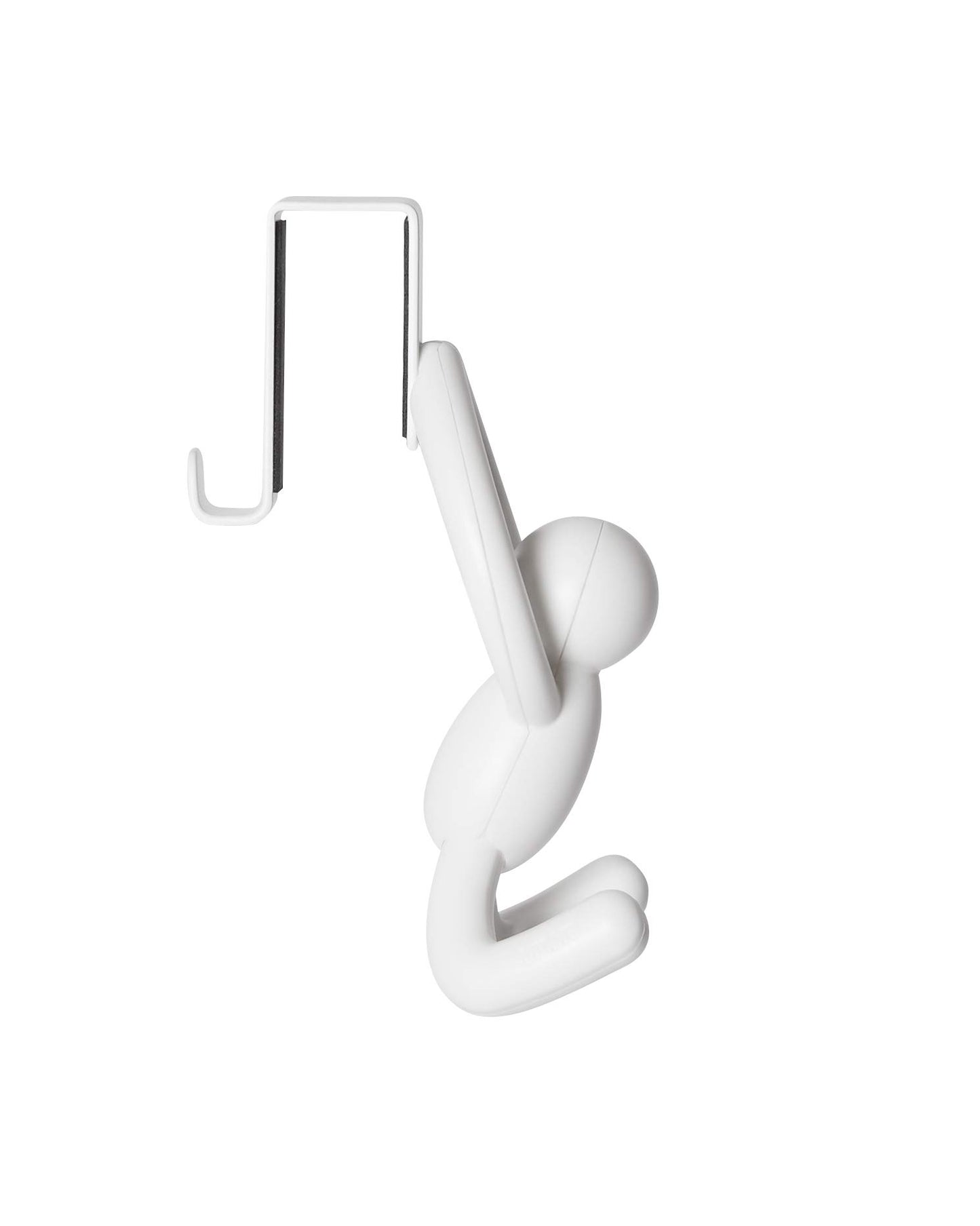 Perchero Buddy Door 1004260-660 con doble gancho, plástico, blanco, 21,6 x 30,5 x 10,8 cm