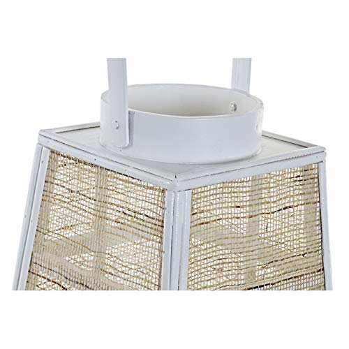 Farol portavela de Bambu Cuerda clásicos para decoración