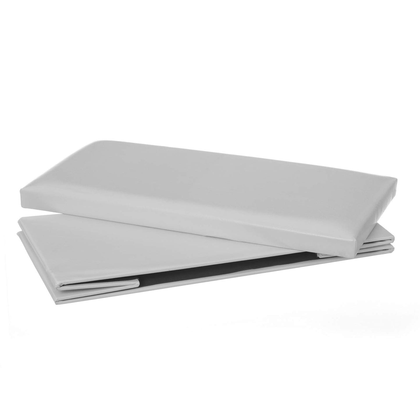 Puff Plegable Minimalista Blanco de PU para salón Basic