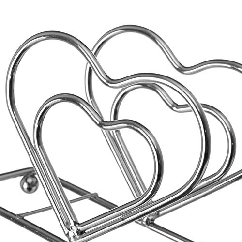 Servilletero Metal Cromado Corazon