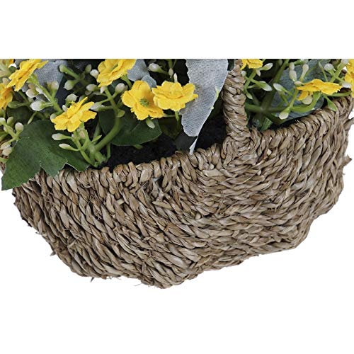 Pack 3 Cesta Artificial plástico Margaritas