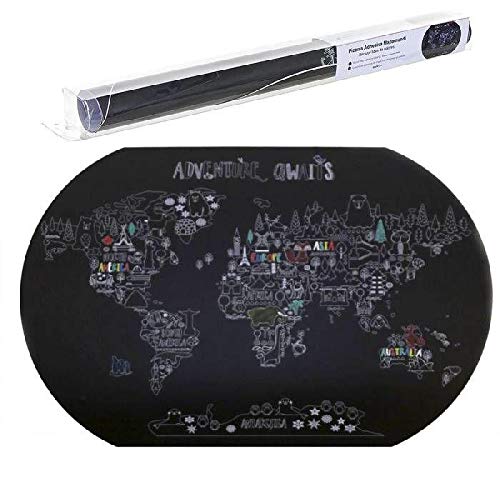 Pizarra Adhesiva Mapamundi 60X90 magnéticas (1)