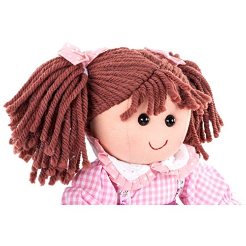 Muñeca tela rosa 35 cm