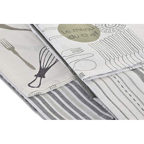 Set 2 Trapo de Cocina de Algodon Menu Chef