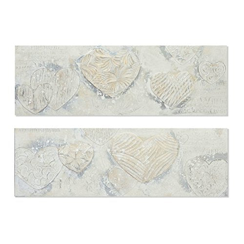 Set 2 cuadro lienzo relieve 2 modelo 150x50 cm
