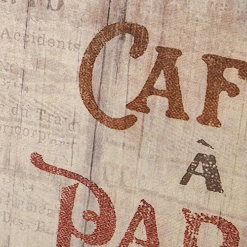 Pack 4 Cuadro Vintage café Ciudades Lino-MDF