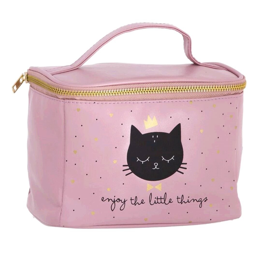 Neceser Polipiel Cat Lover con asa