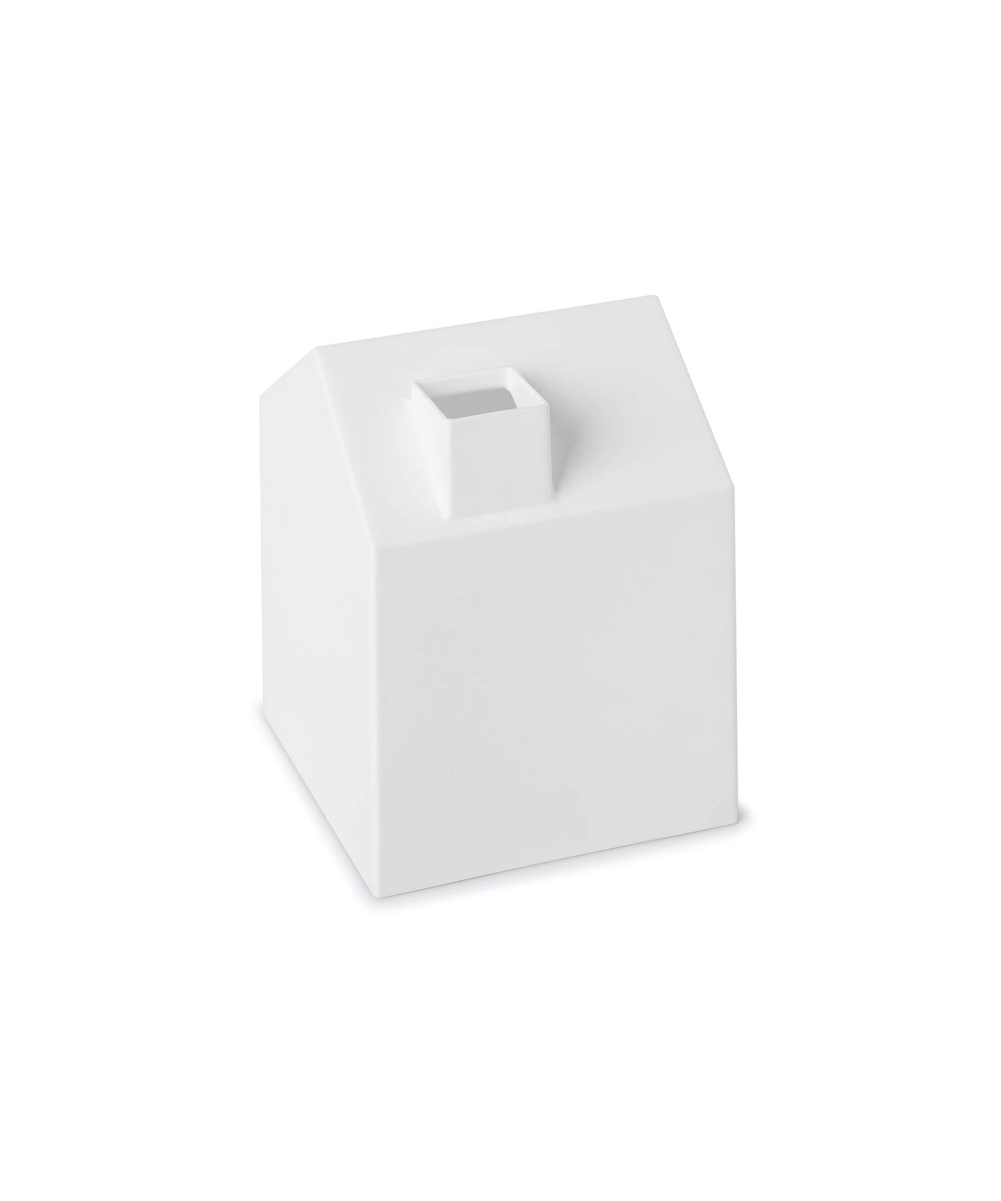 Casa para pañuelos de papel, Blanco