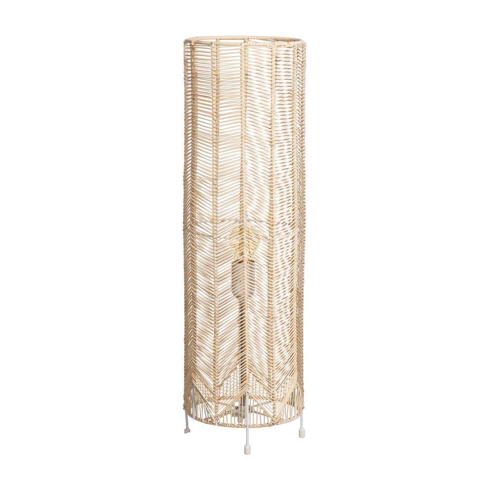 Lámpara de Mesa étnica Beige de Metal para decoración Vitta