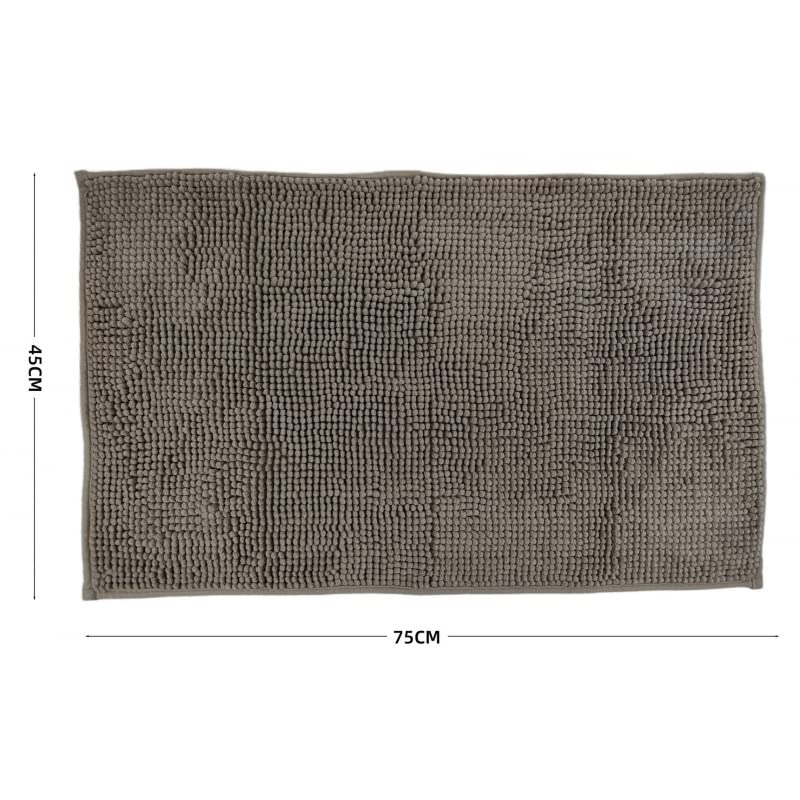 Alfombra baño Confort Antideslizante y Absorbente Beige 45x75 cm Alfombrilla de Baño Beige Mullida para Ducha