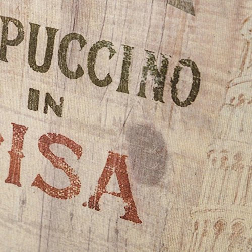 Pack 4 Cuadro Vintage café Ciudades Lino-MDF