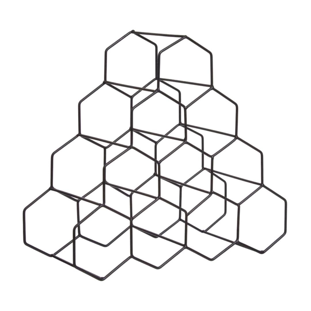 Botellero Metal para 10 Botellas para Decoracion Factory